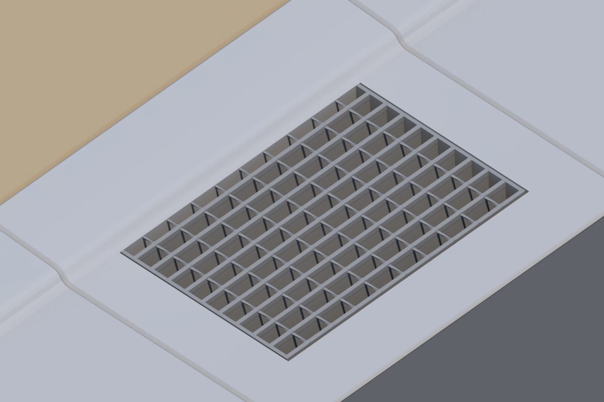 L-shaped gutter Street culvert Type 1 3D model_5