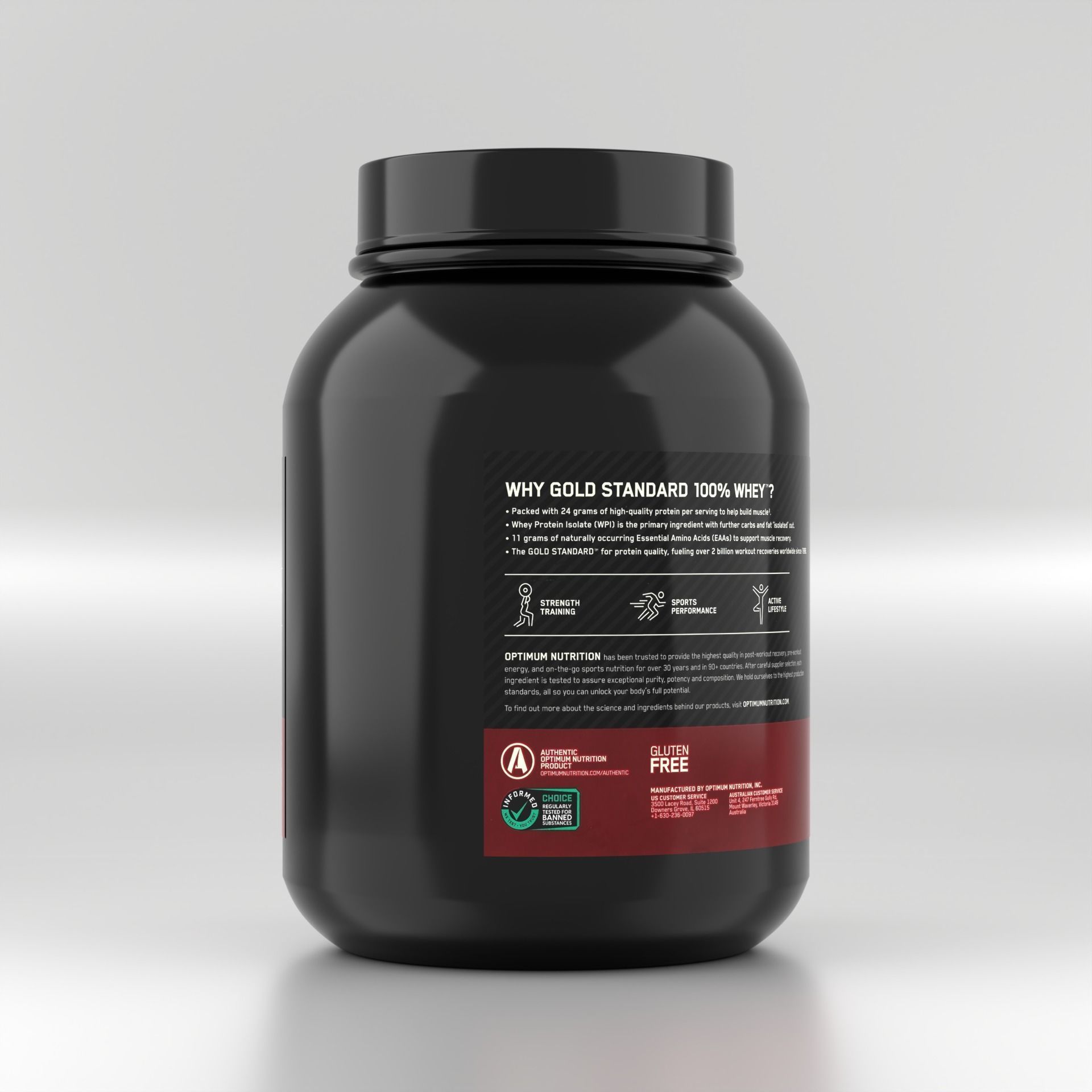 Whey Protein Jar - Sports Food Supplement 3D model_12