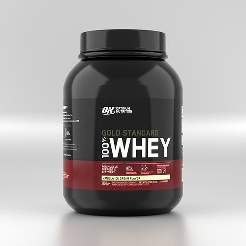 Whey Protein Jar - Sports Food Supplement 3D model 5