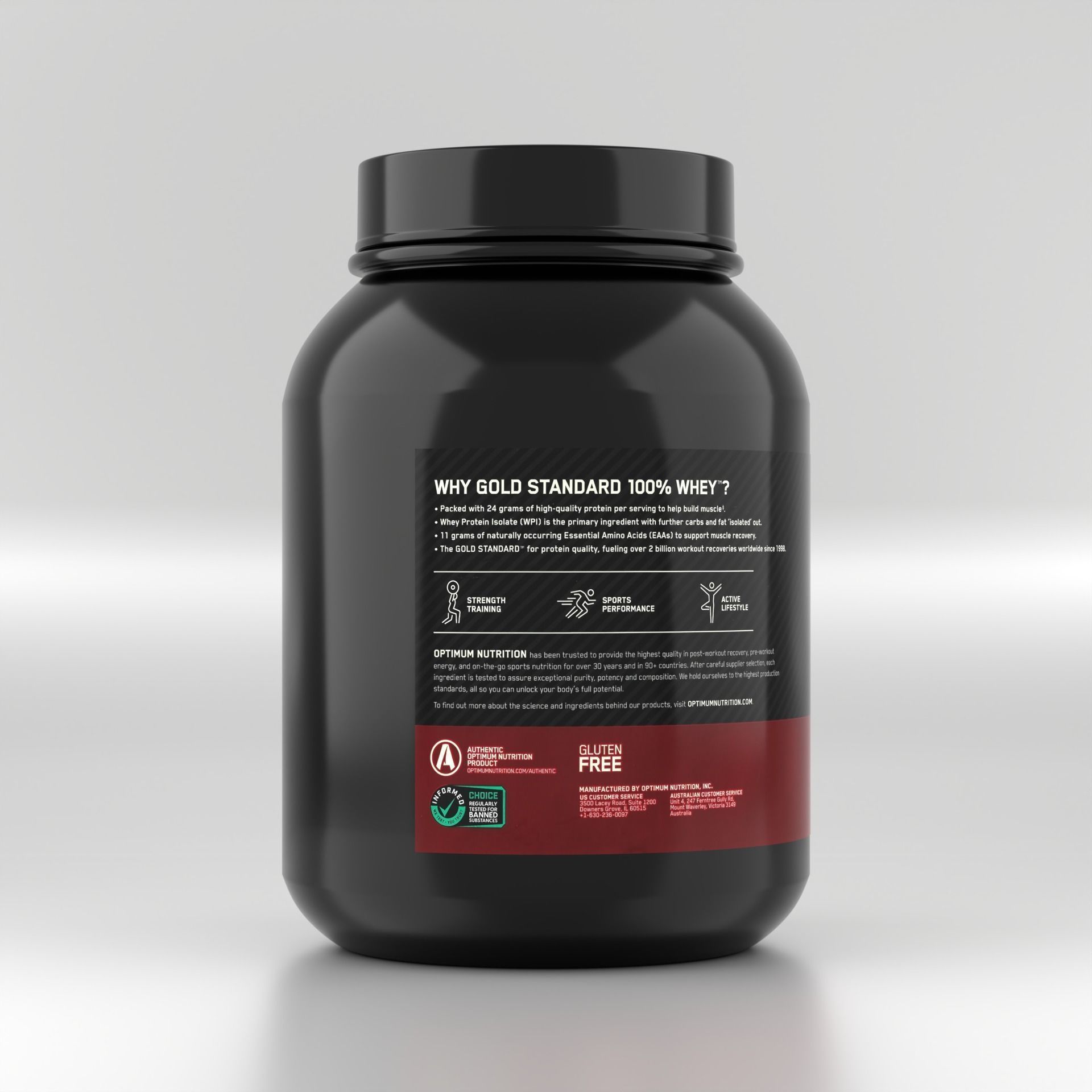 Whey Protein Jar - Sports Food Supplement 3D model_11