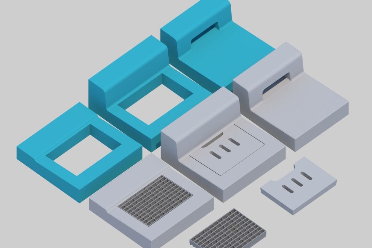 L-shaped gutter Street culvert Type 2 3D model_4