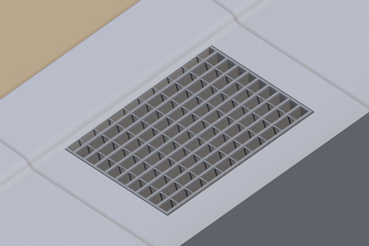 L-shaped gutter Street culvert Type 2 3D model_7