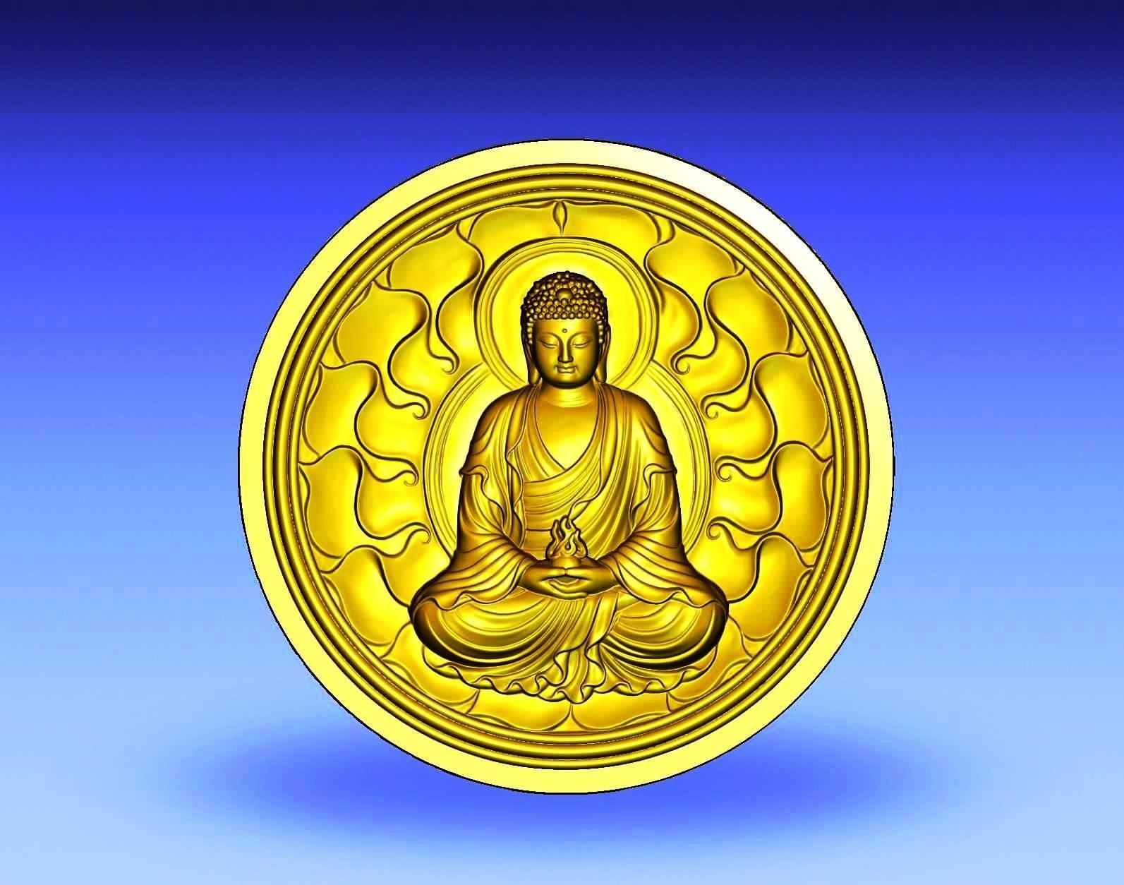 Buddha Meditation 3D Artcam Design  3D print model_4