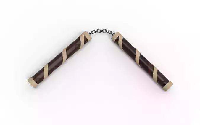Nunchaku Fighting Sticks 3D model