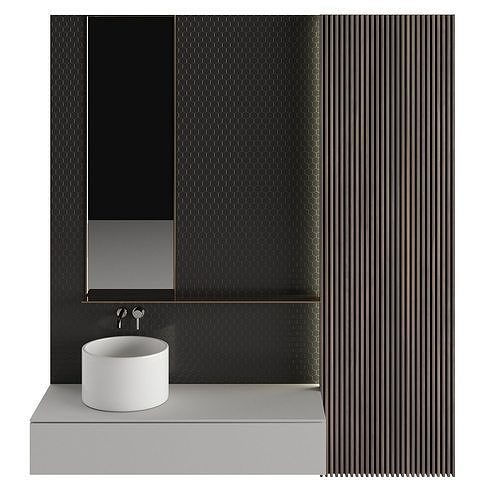 Bathroom  Set Low-poly 3D model