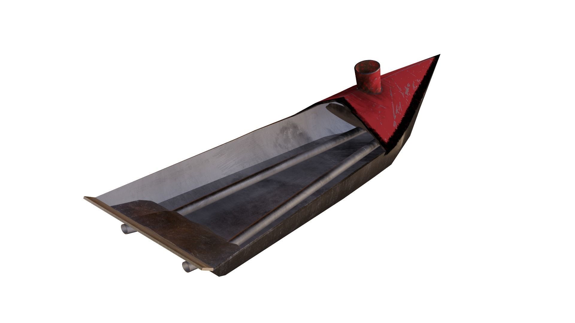 Pop Pop Boat Low-poly 3D model_2