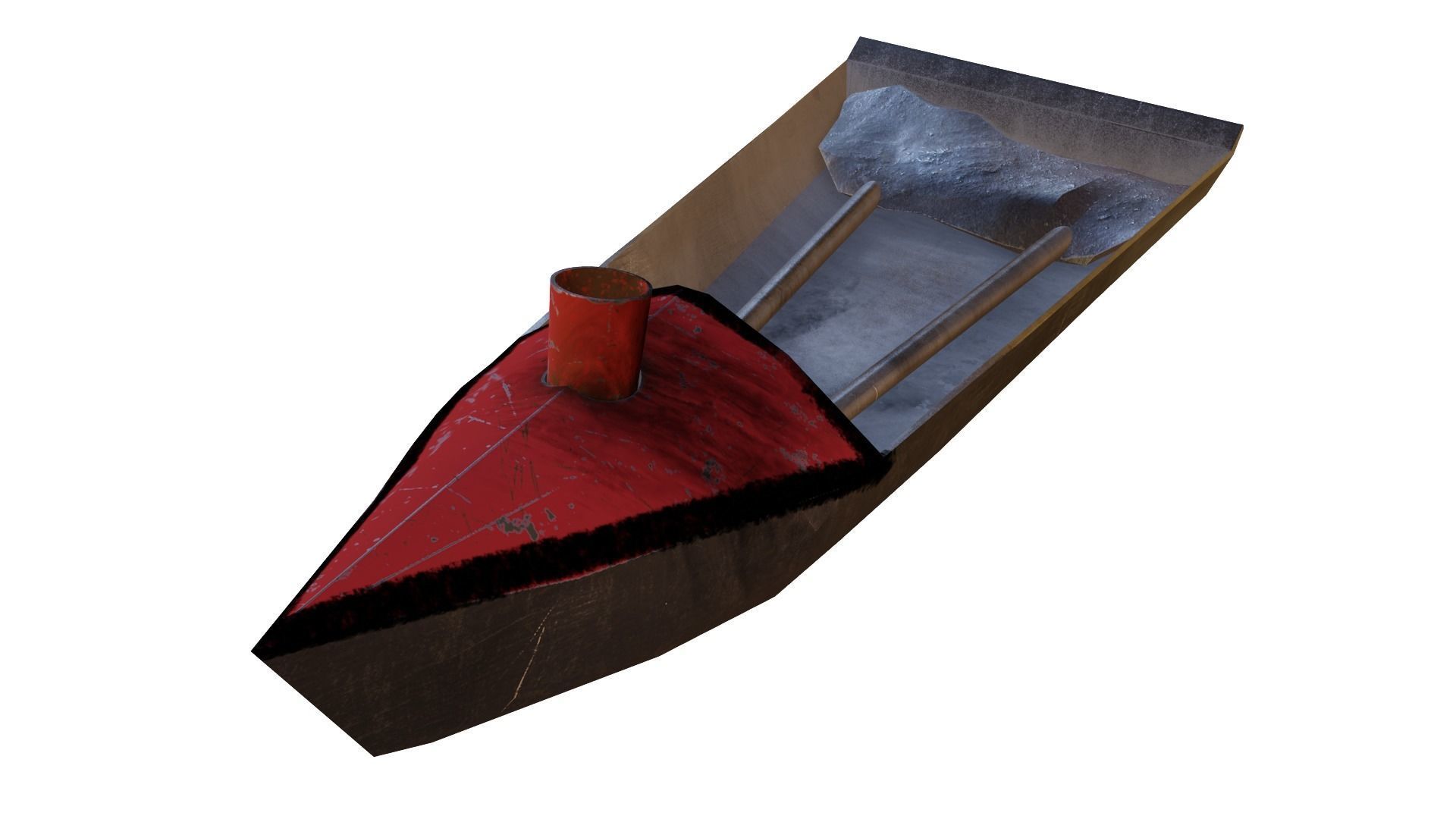 Pop Pop Boat Low-poly 3D model_5