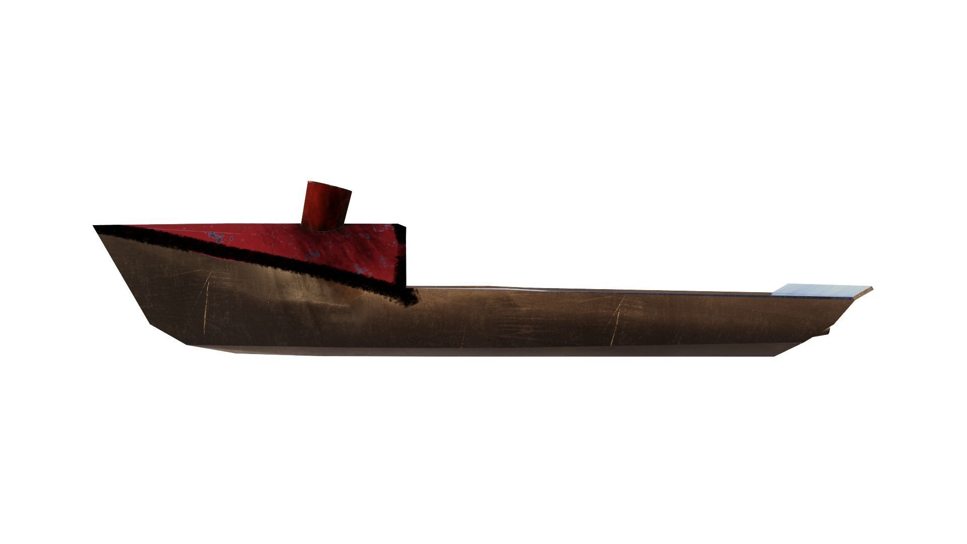 Pop Pop Boat Low-poly 3D model_4