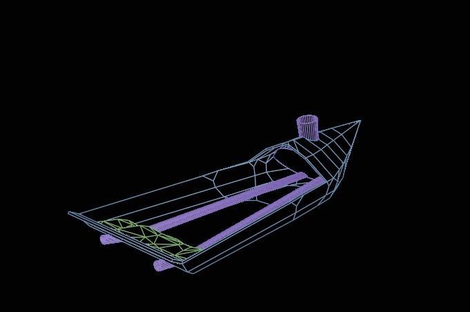 Pop Pop Boat Low-poly 3D model_10