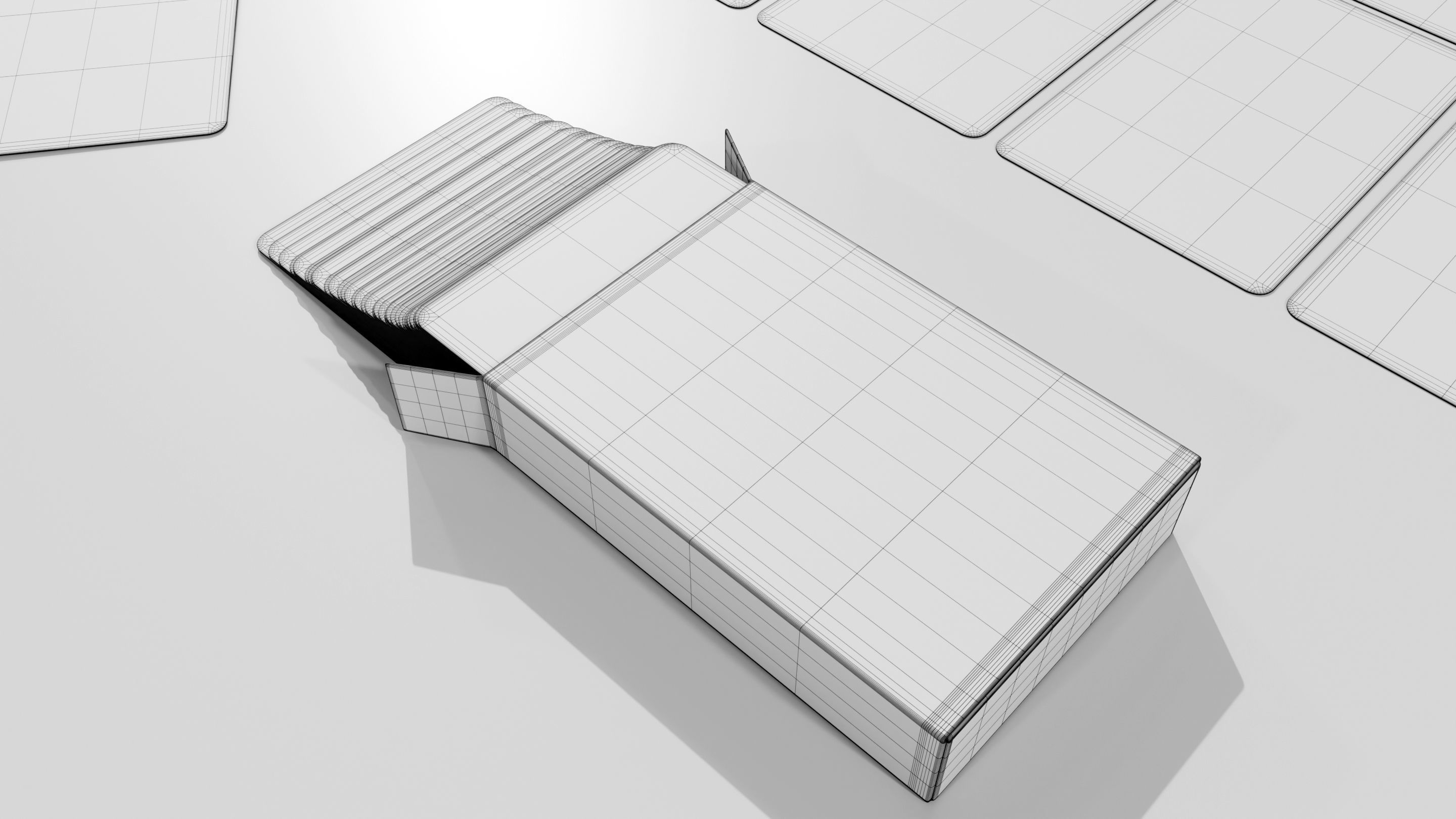 Standard 52-card deck of French-suited playing cards 3D model_17