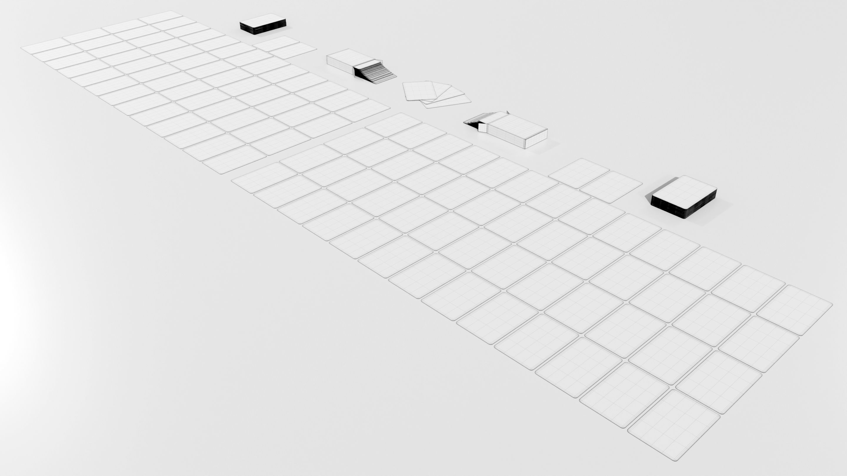 Standard 52-card deck of French-suited playing cards 3D model_13