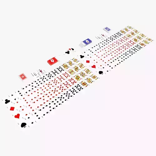 Standard 52-card deck of French-suited playing cards