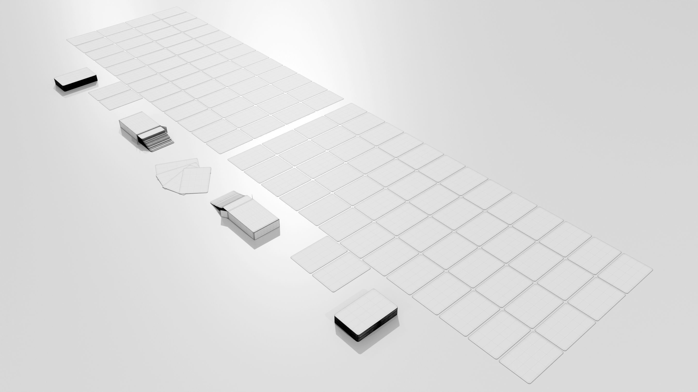 Standard 52-card deck of French-suited playing cards 3D model_15