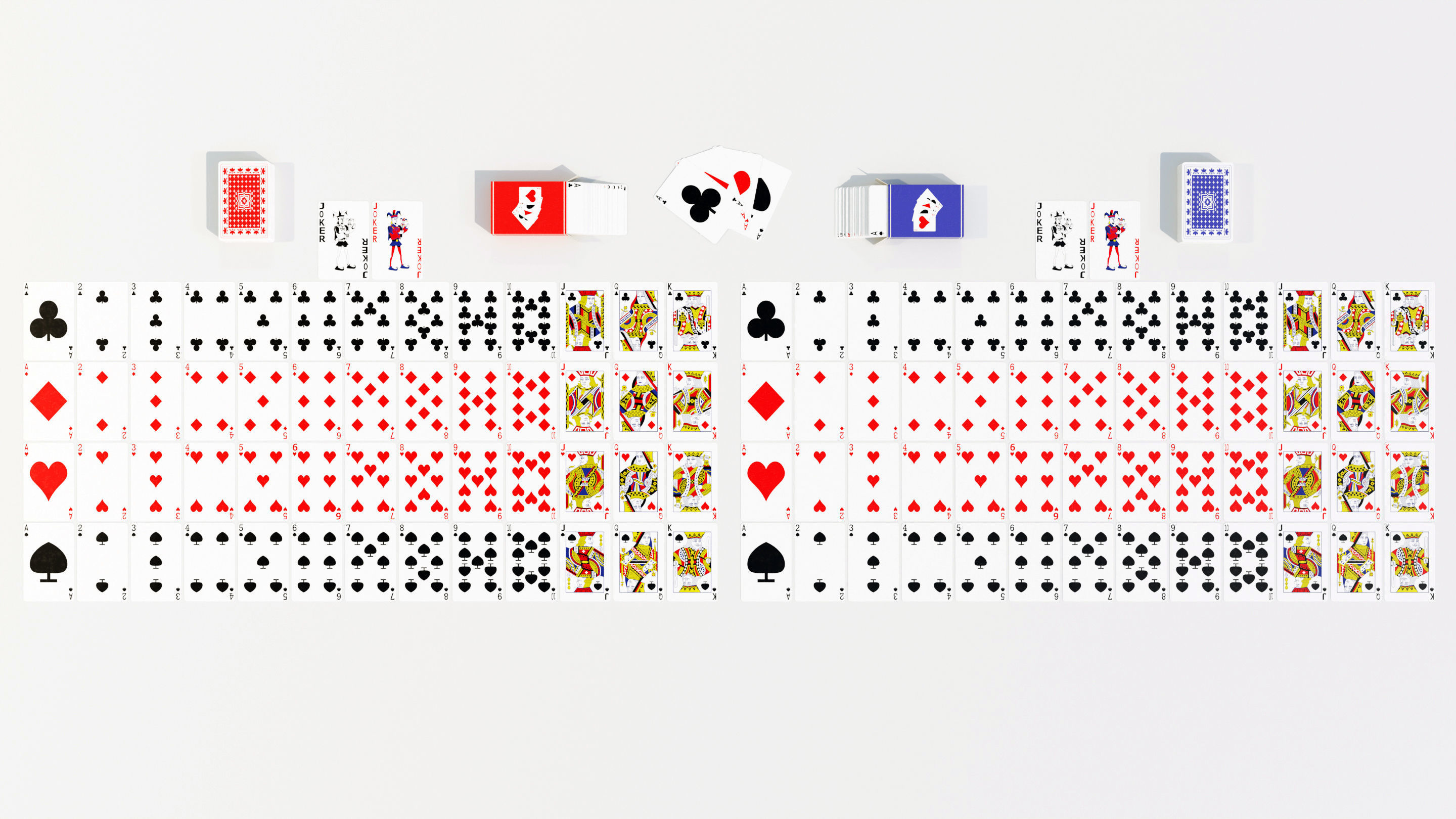 Standard 52-card deck of French-suited playing cards 3D model_10