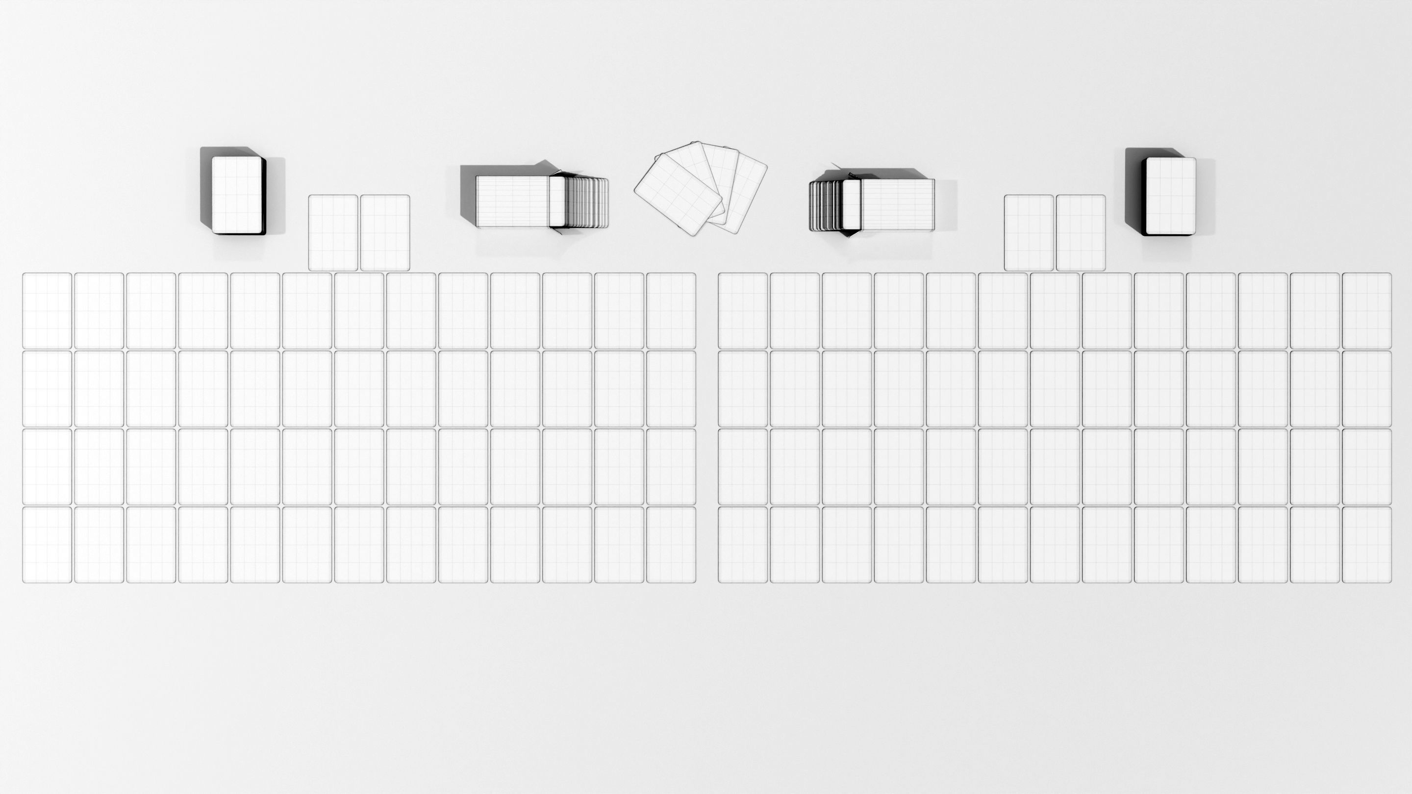 Standard 52-card deck of French-suited playing cards 3D model_20