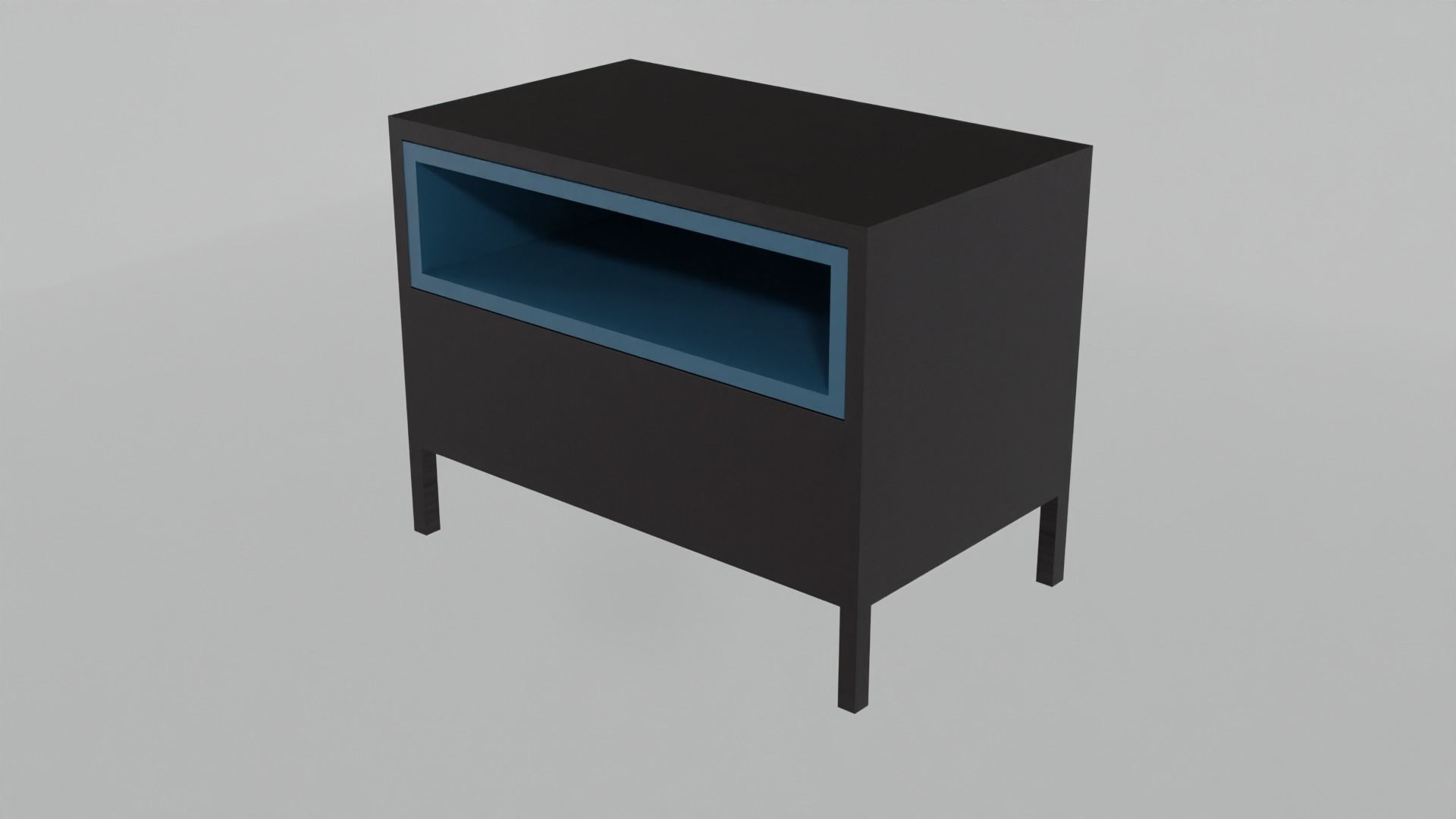 Wooden Table 3D model_3