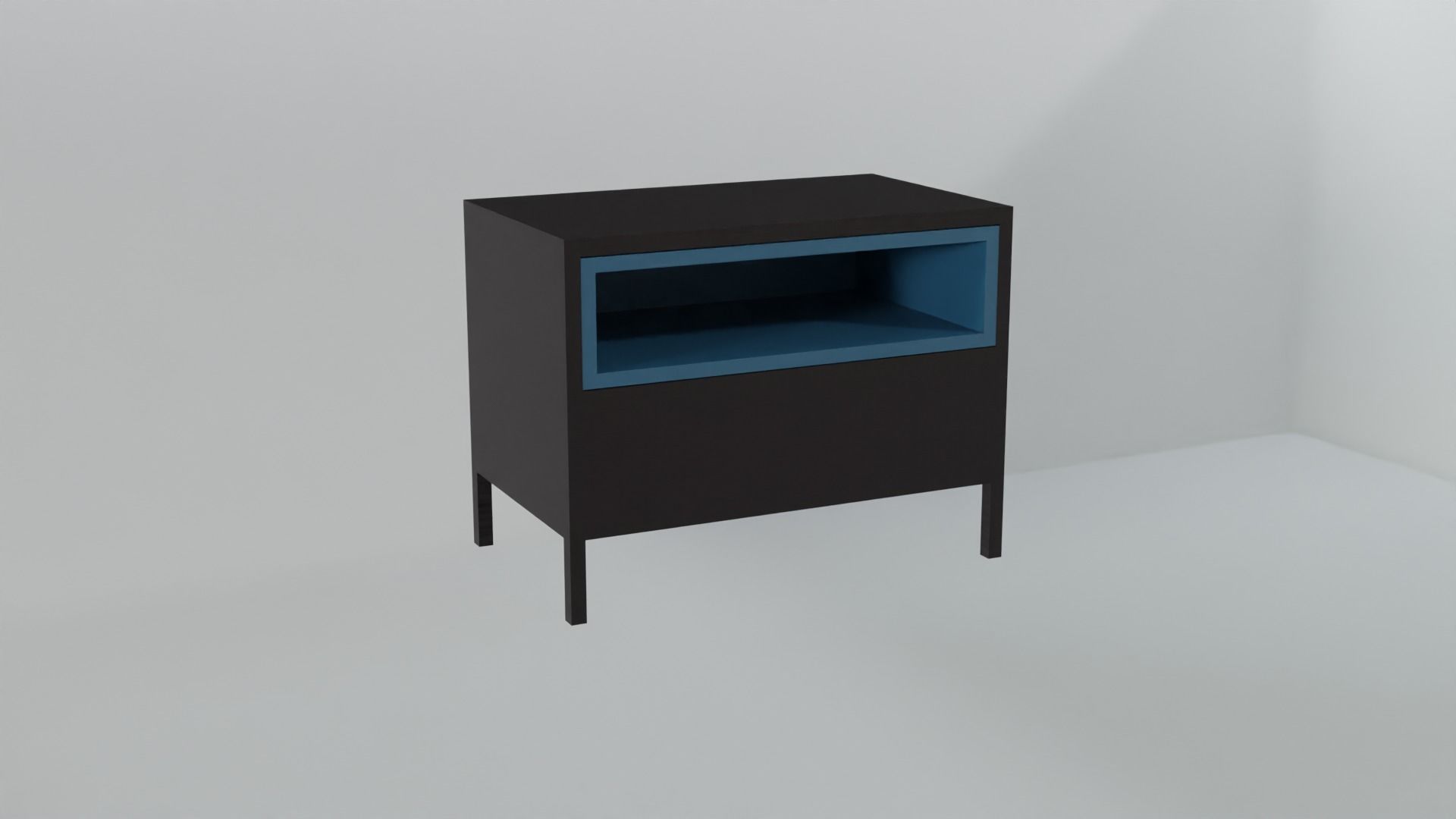 Wooden Table 3D model_1