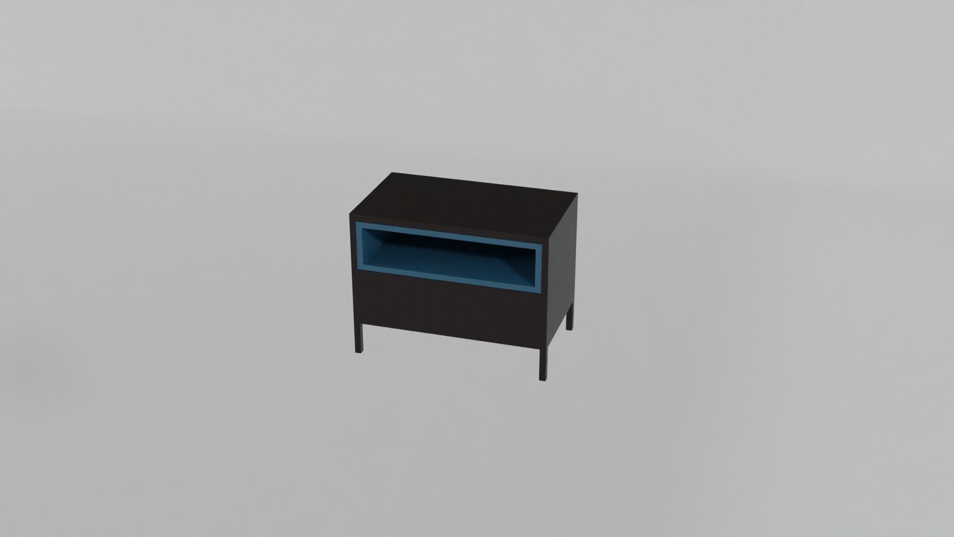 Wooden Table 3D model_5