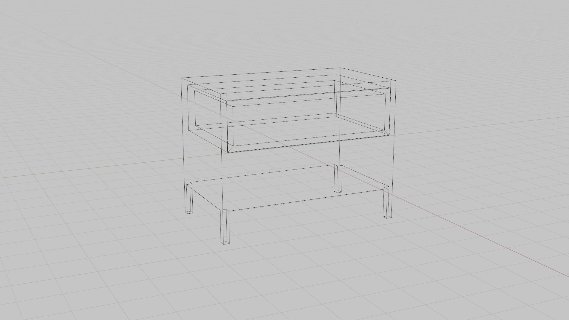 Wooden Table 3D model_9