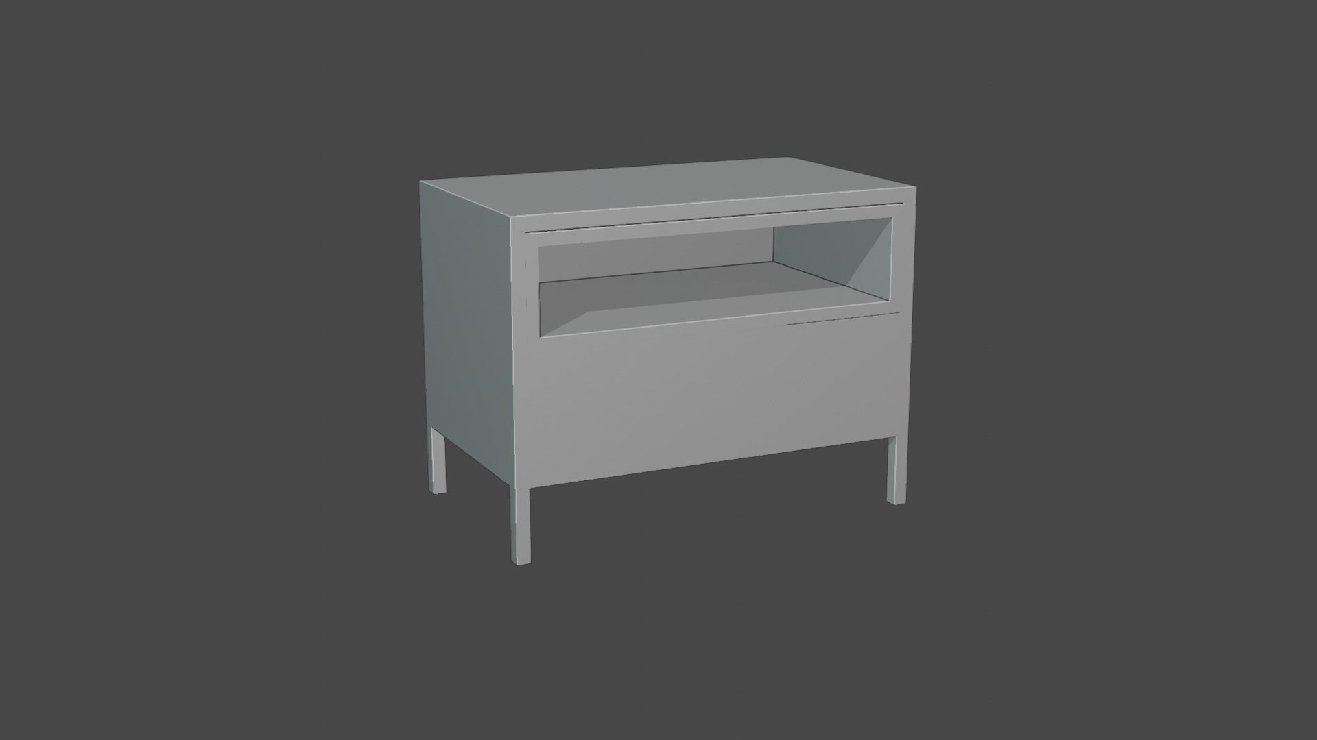 Wooden Table 3D model_10