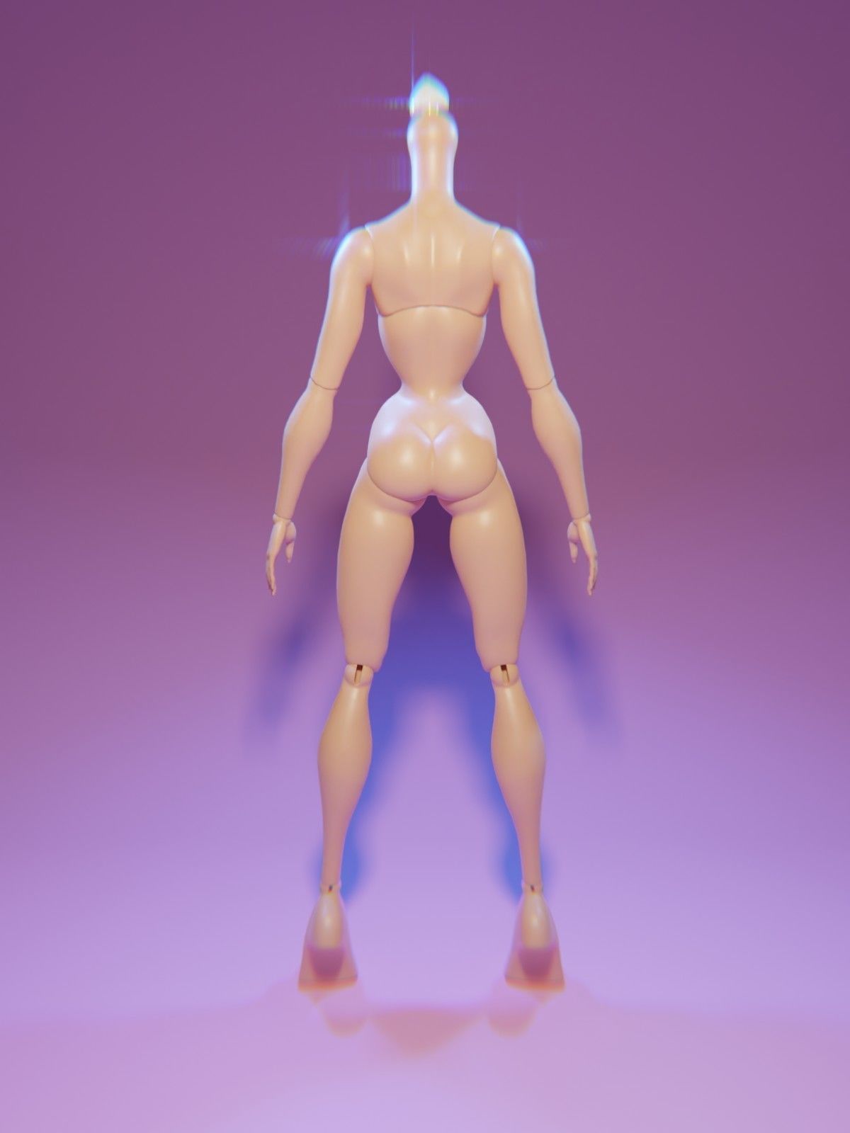 BRATZ INSPIRED FEMALE BODY 3D print model_3