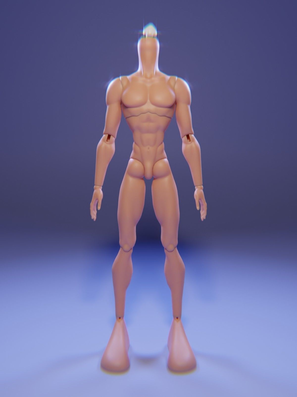 BRATZ INSPIRED MALE BODY 3D print model_1