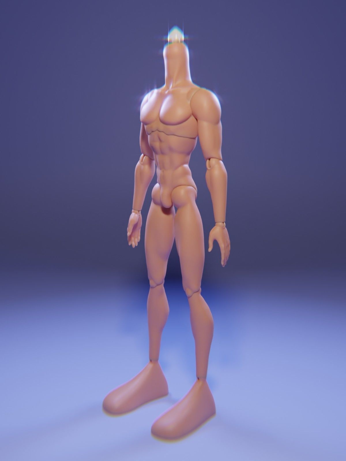 BRATZ INSPIRED MALE BODY 3D print model_2