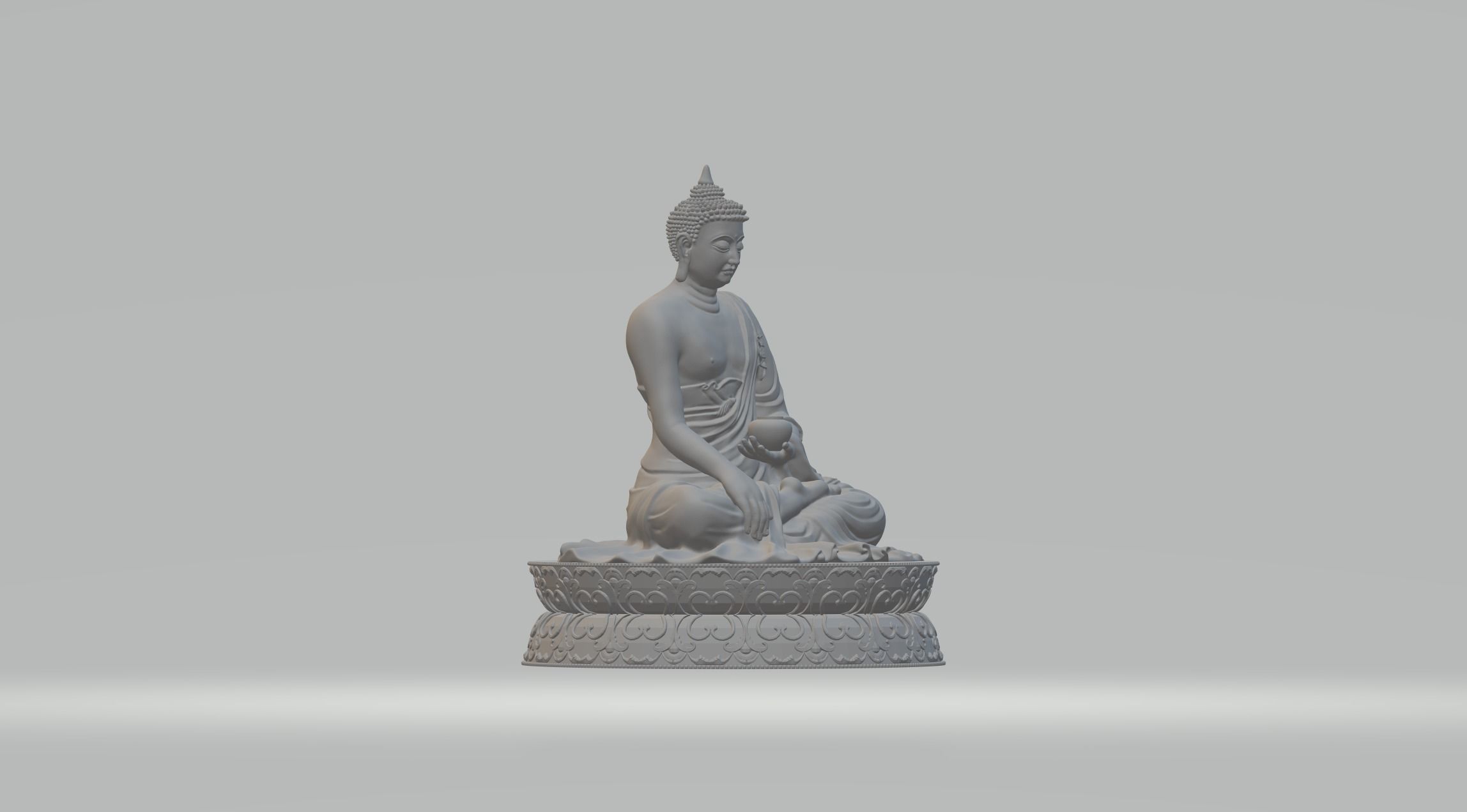 Buddha Statue 3D print model_3
