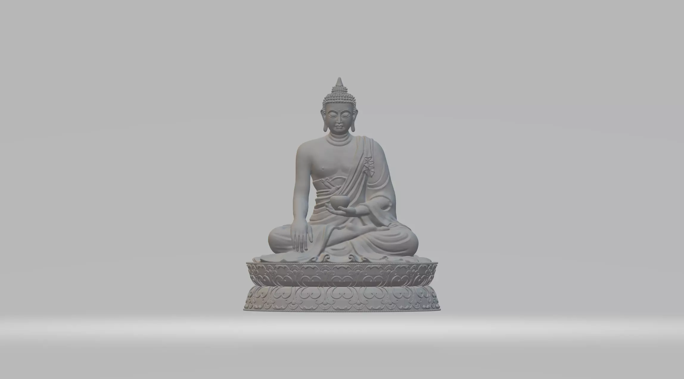 Buddha Statue 3D print model_0
