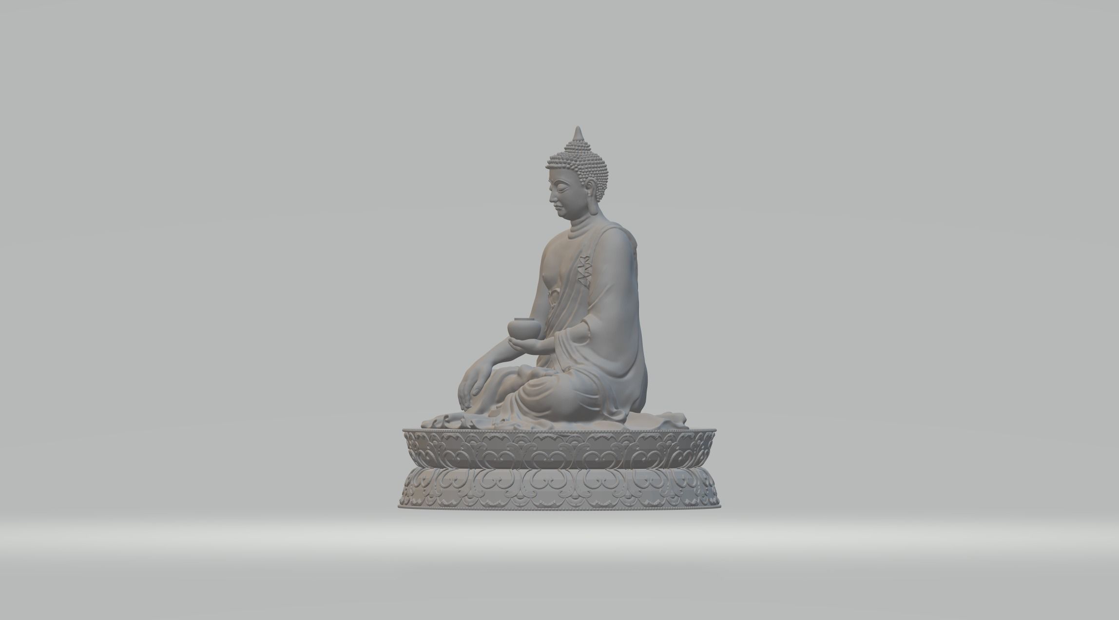 Buddha Statue 3D print model_1