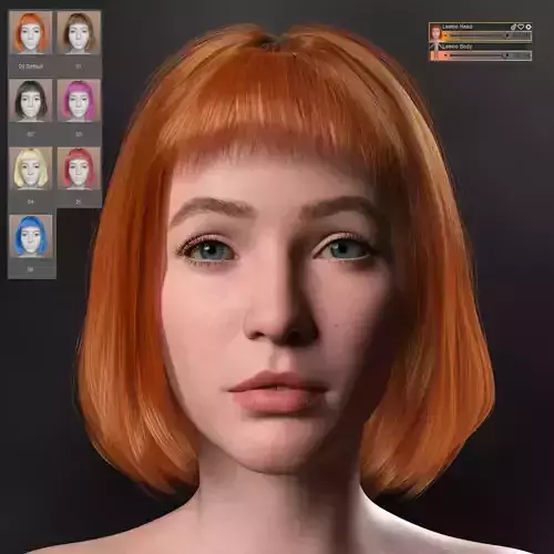 Leeloo for Genesis 9 With Hair and Pro Textures