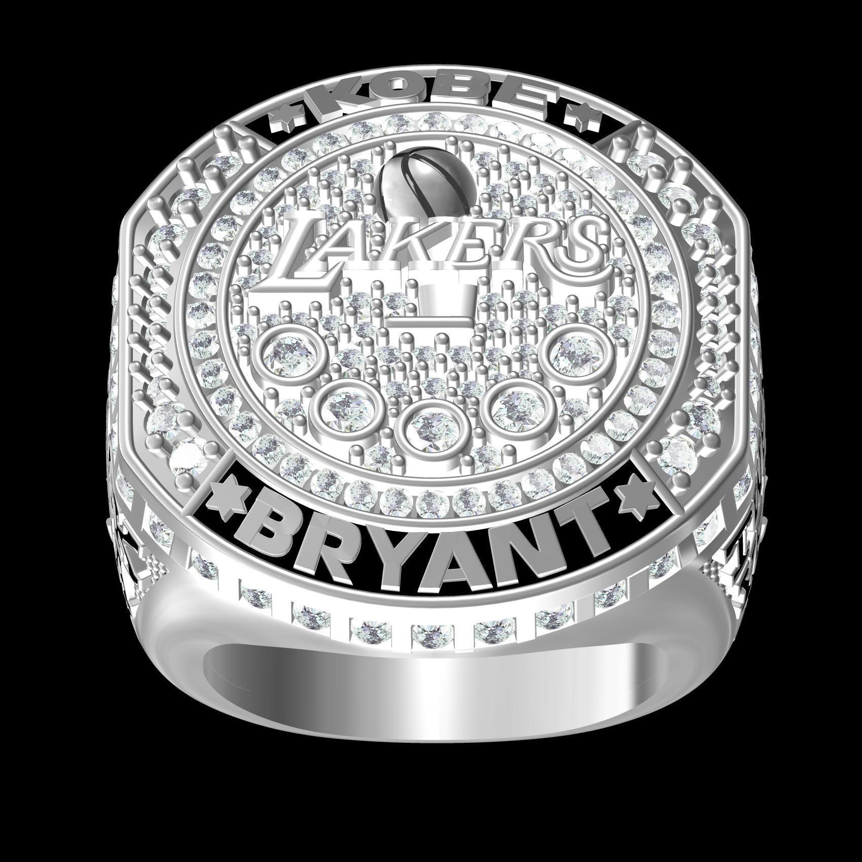 Black Mamba Lakers Championship Ring 3D print model_9