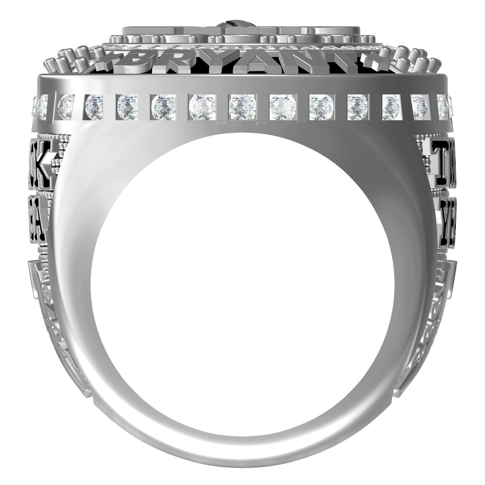 Black Mamba Lakers Championship Ring 3D print model_3