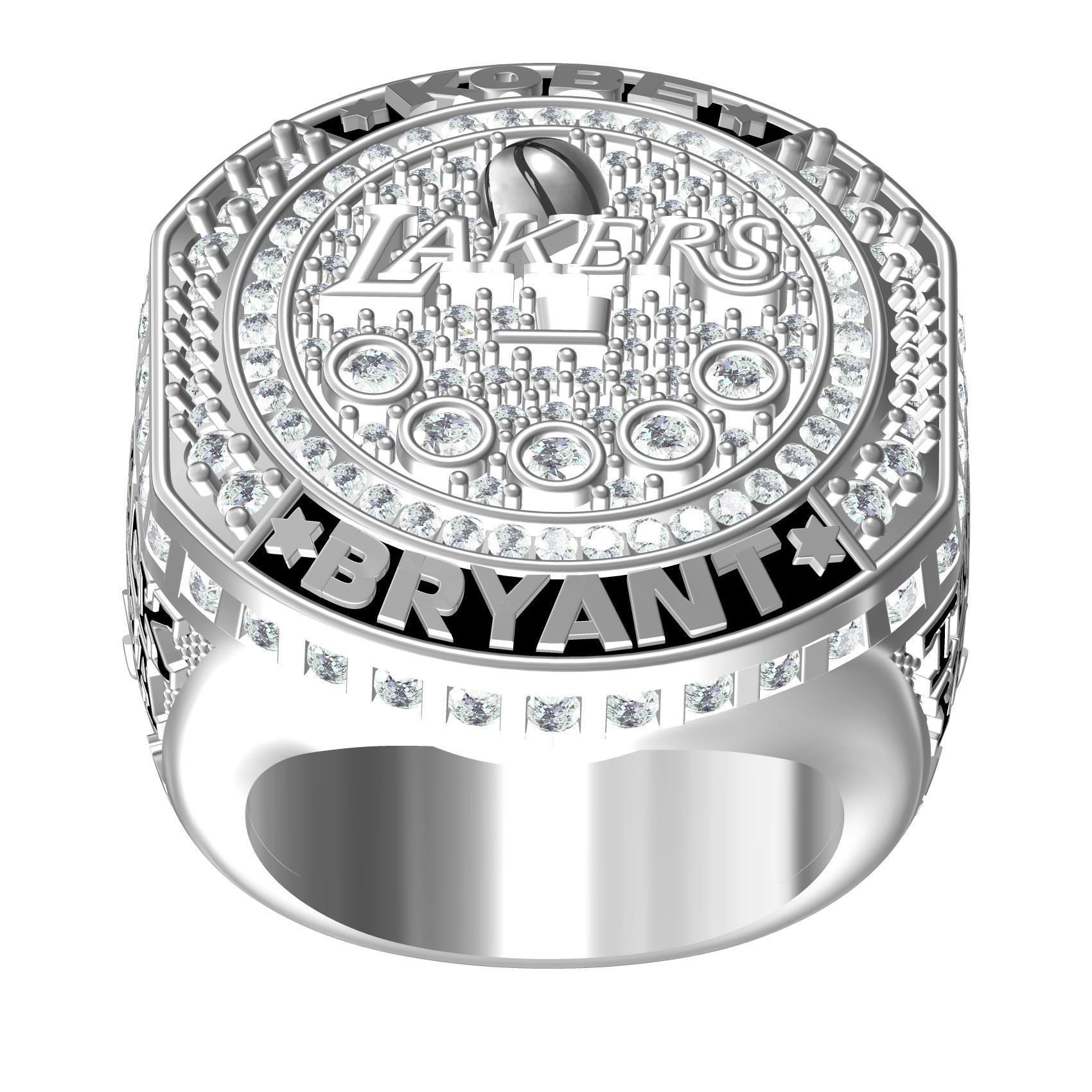 Black Mamba Lakers Championship Ring 3D print model_1