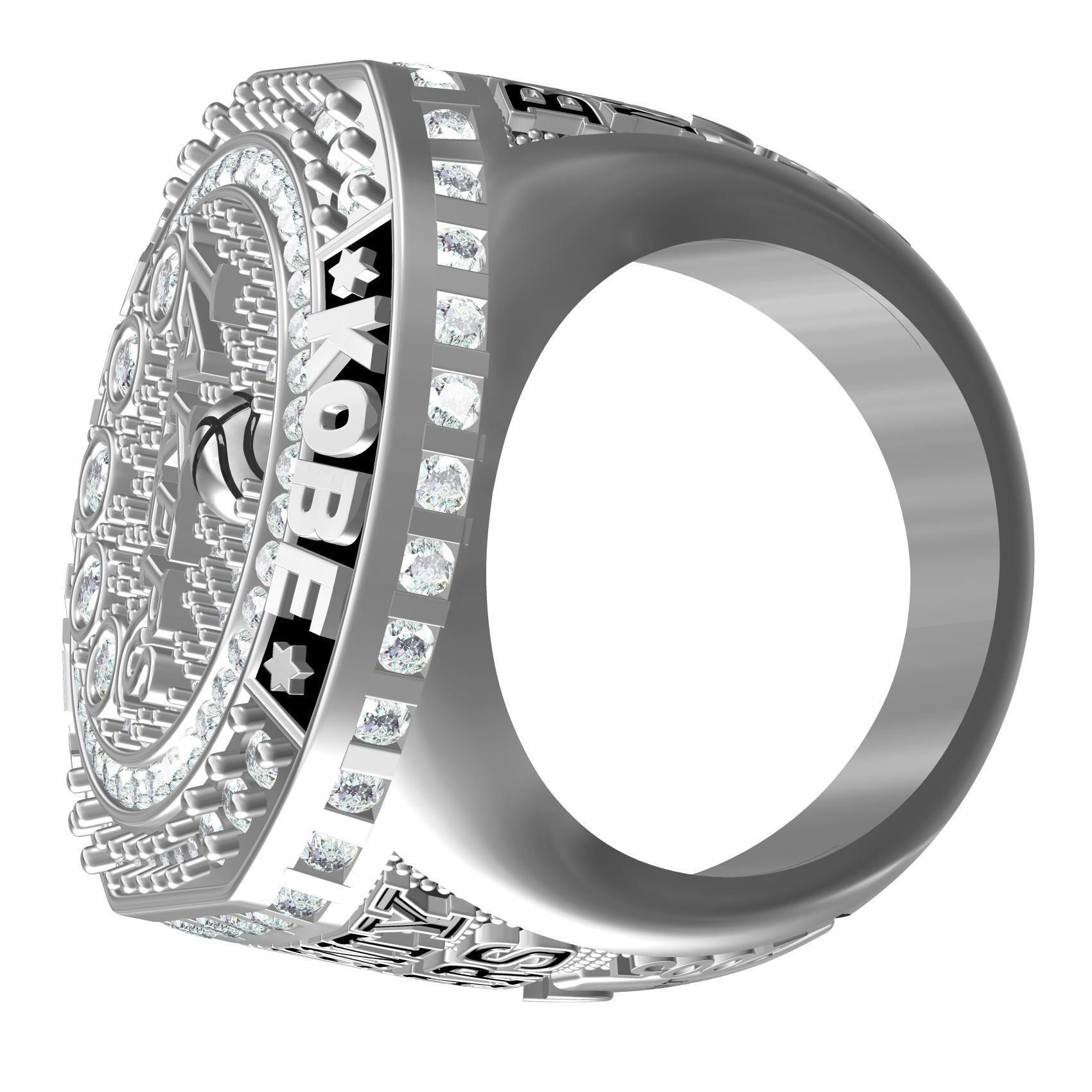 Black Mamba Lakers Championship Ring 3D print model_7