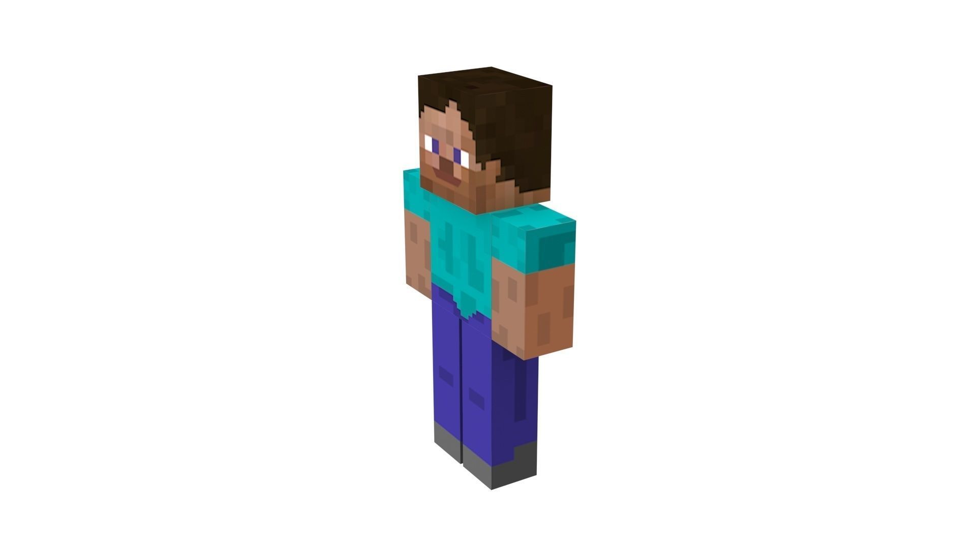 Minecraft Steve 3D model_1