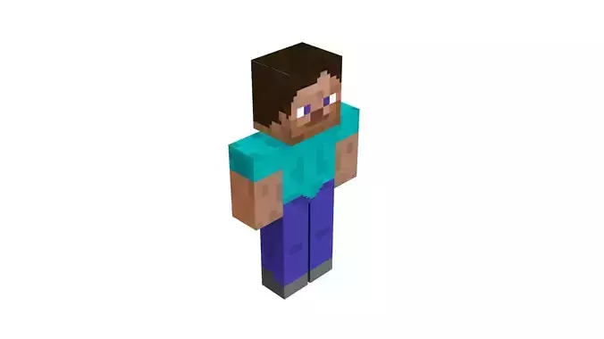 Minecraft Steve 3D model Minecraft Steve 3D model