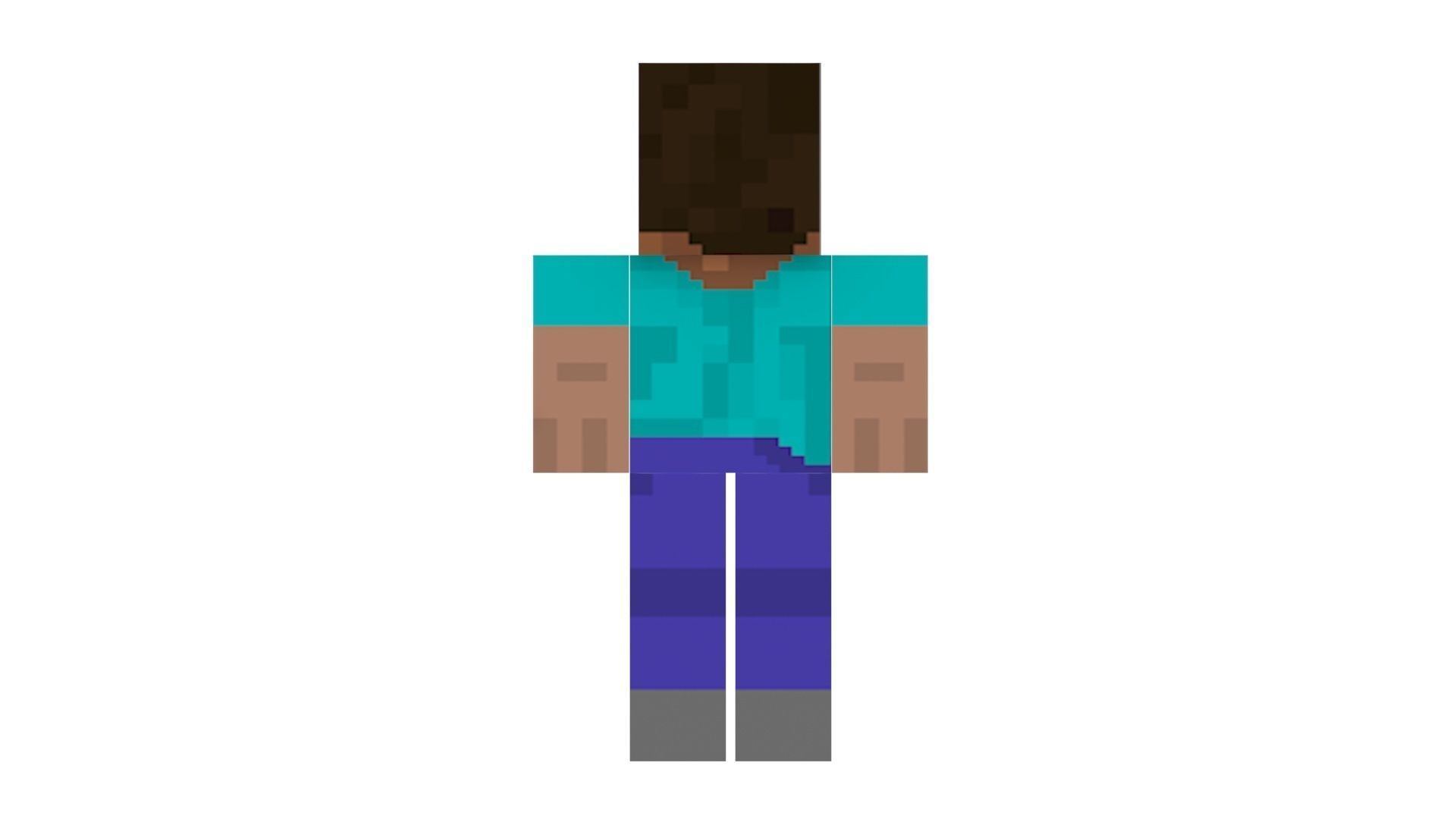 Minecraft Steve 3D model_11