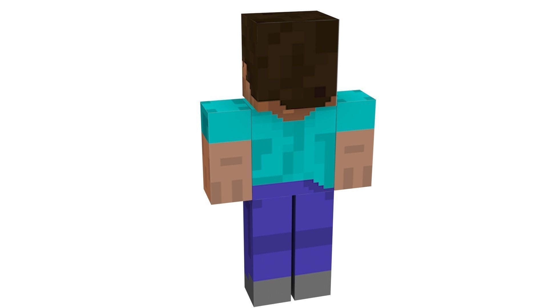 Minecraft Steve 3D model_2