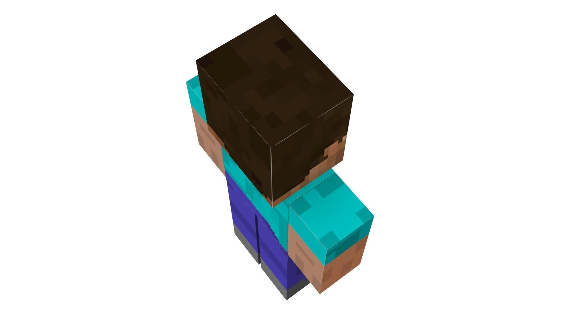 Minecraft Steve 3D model_3