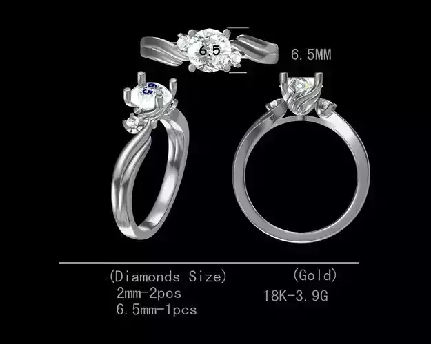 Three Stone Engagement ring