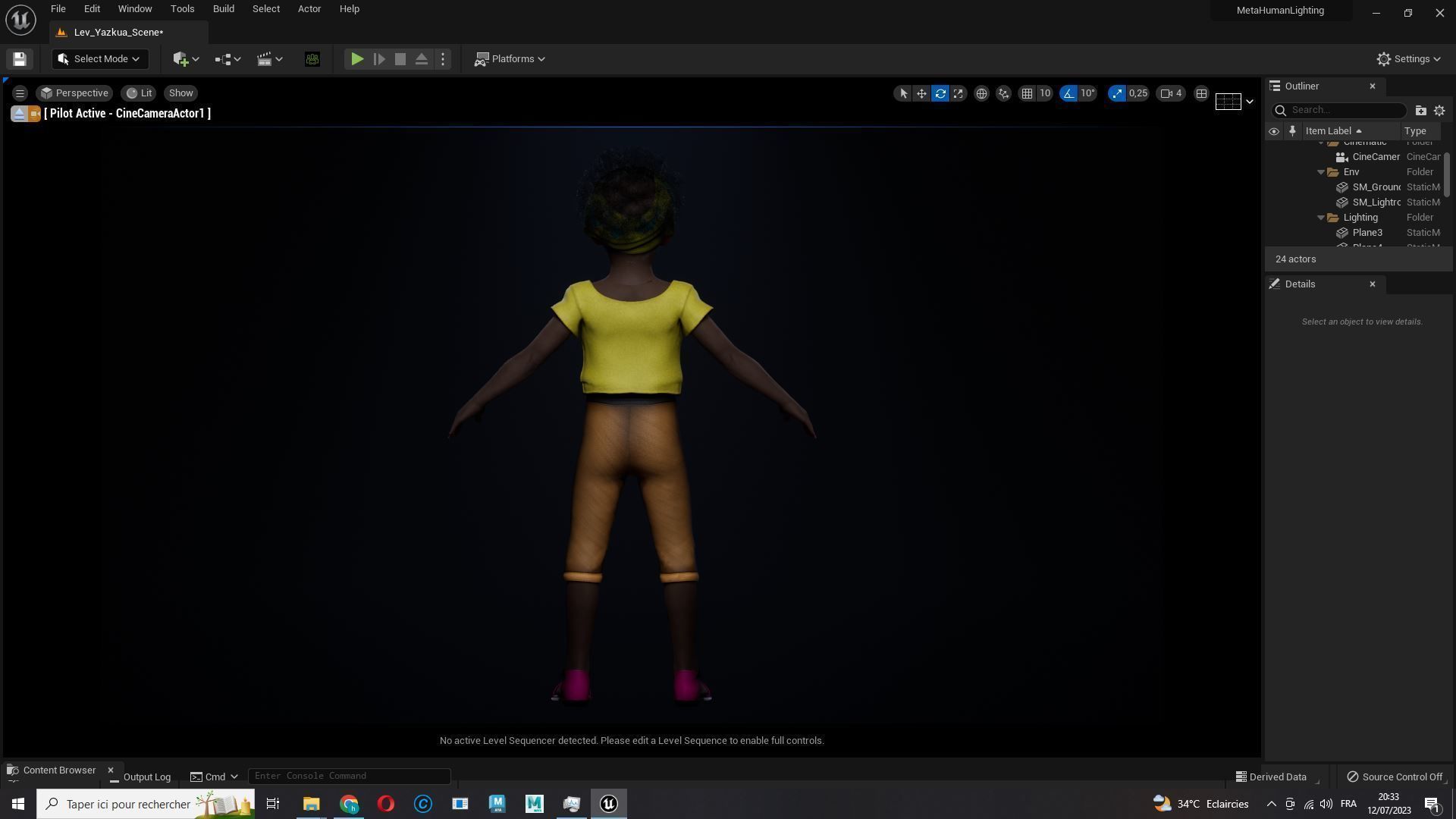 Kimani-Realistic African girl Low-poly 3D model_24