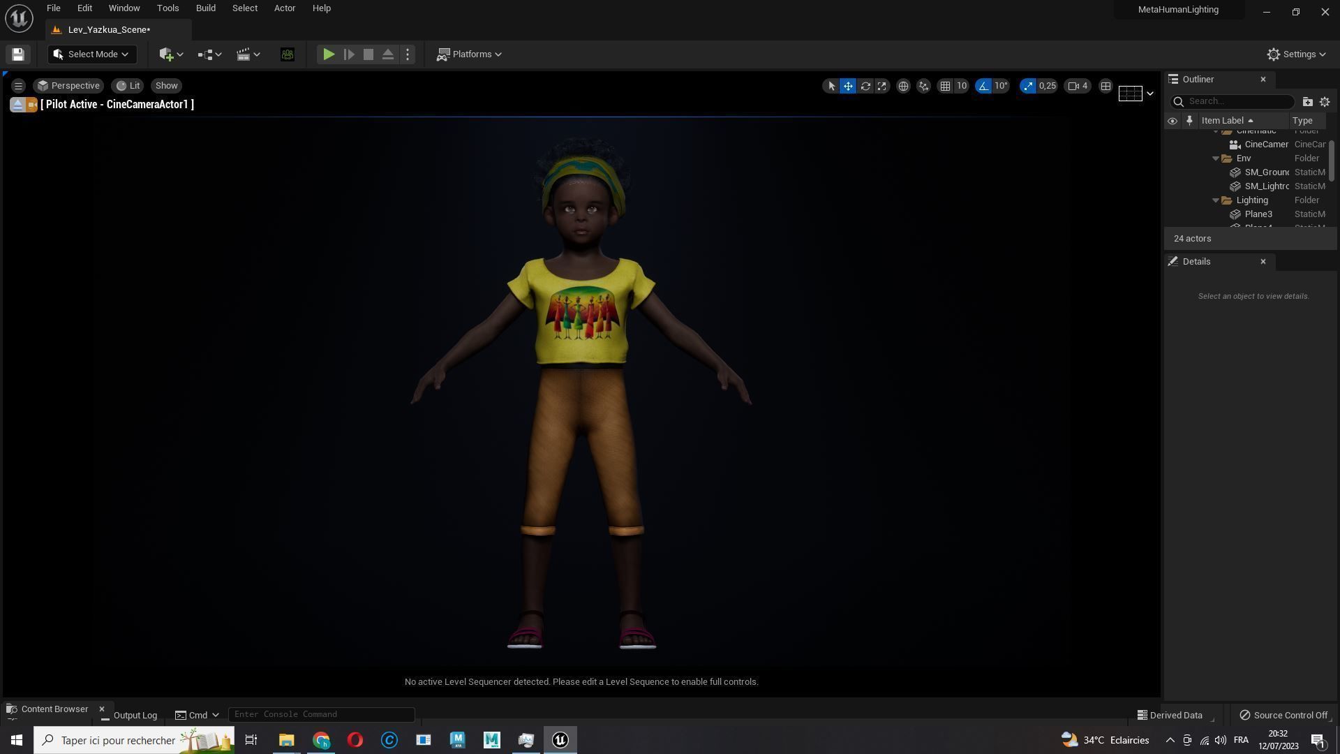 Kimani-Realistic African girl Low-poly 3D model_23
