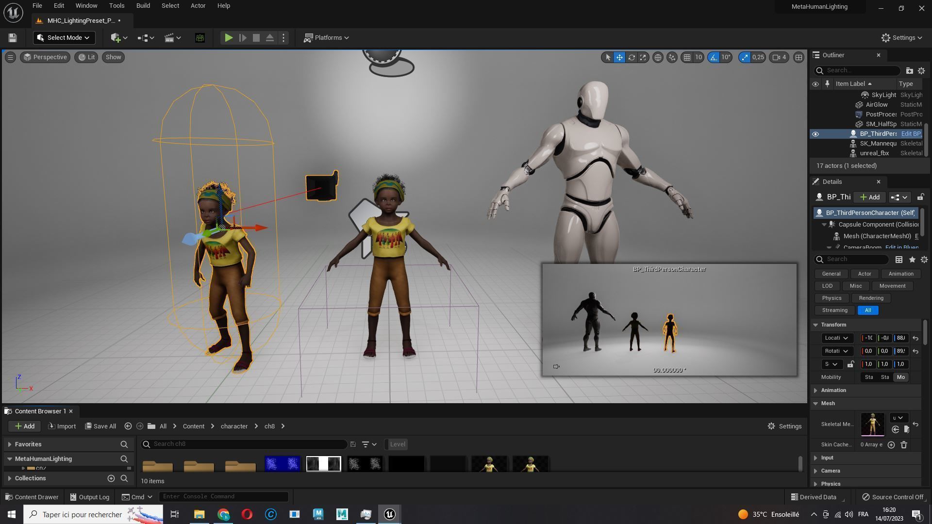Kimani-Realistic African girl Low-poly 3D model_25