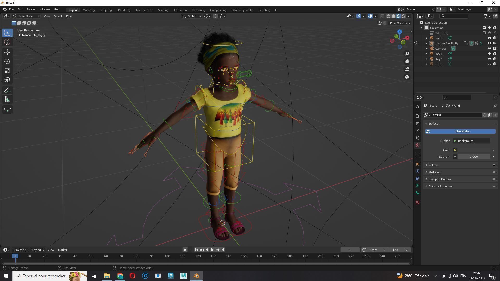 Kimani-Realistic African girl Low-poly 3D model_15