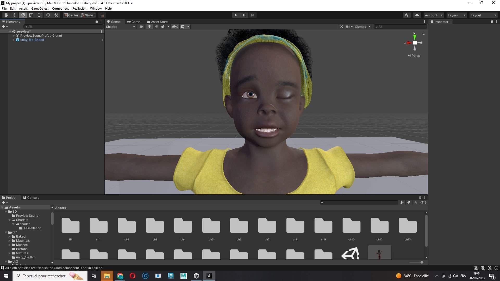 Kimani-Realistic African girl Low-poly 3D model_28