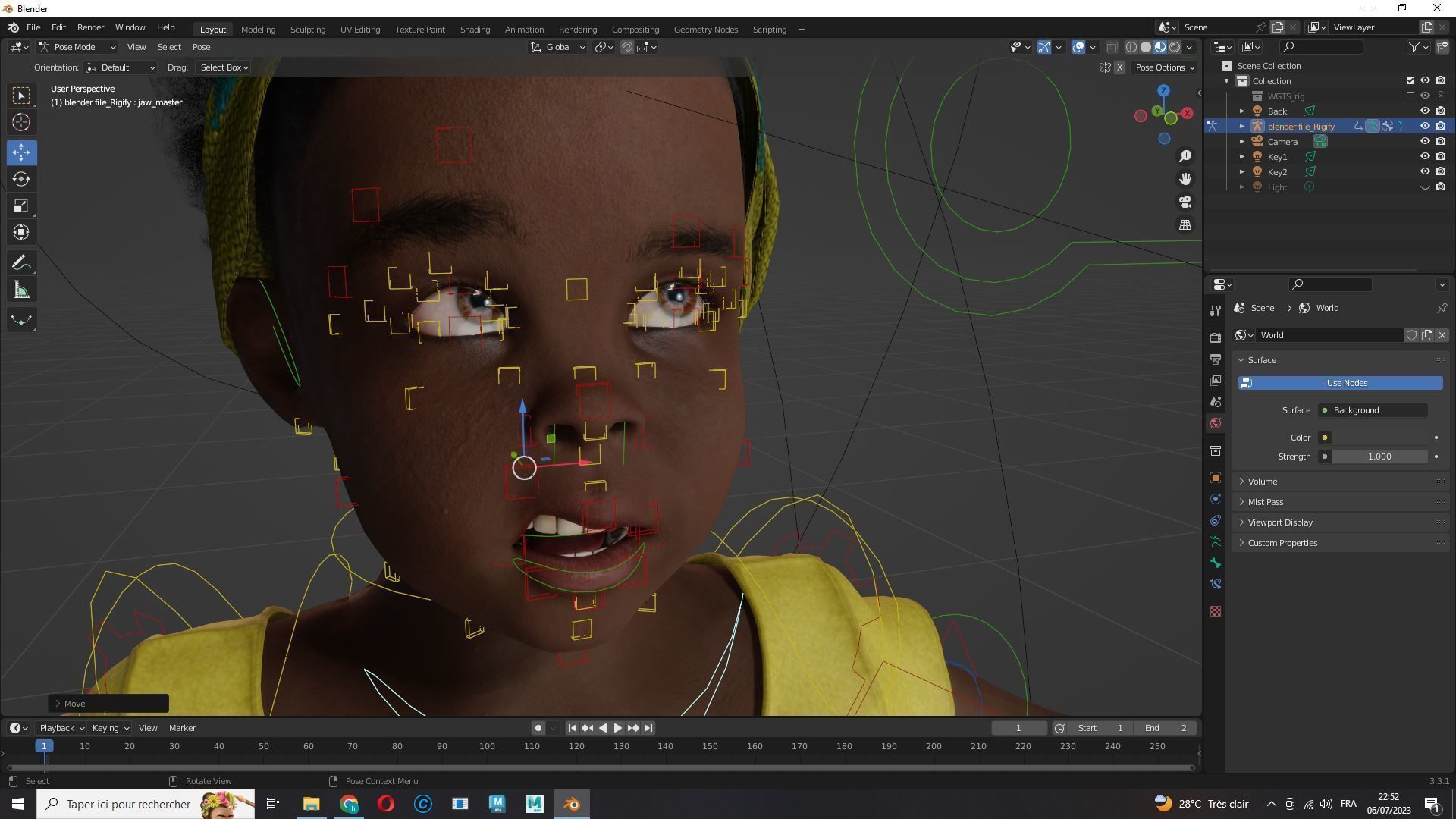Kimani-Realistic African girl Low-poly 3D model_16