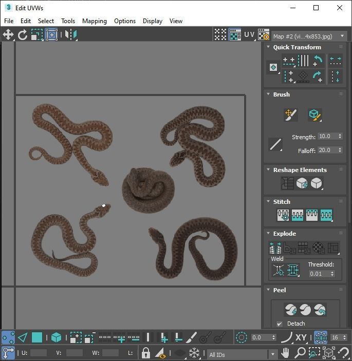 Snakes Set 3D model_38