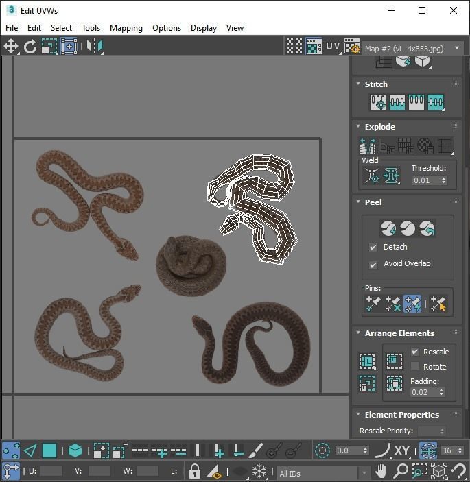 Snakes Set 3D model_35