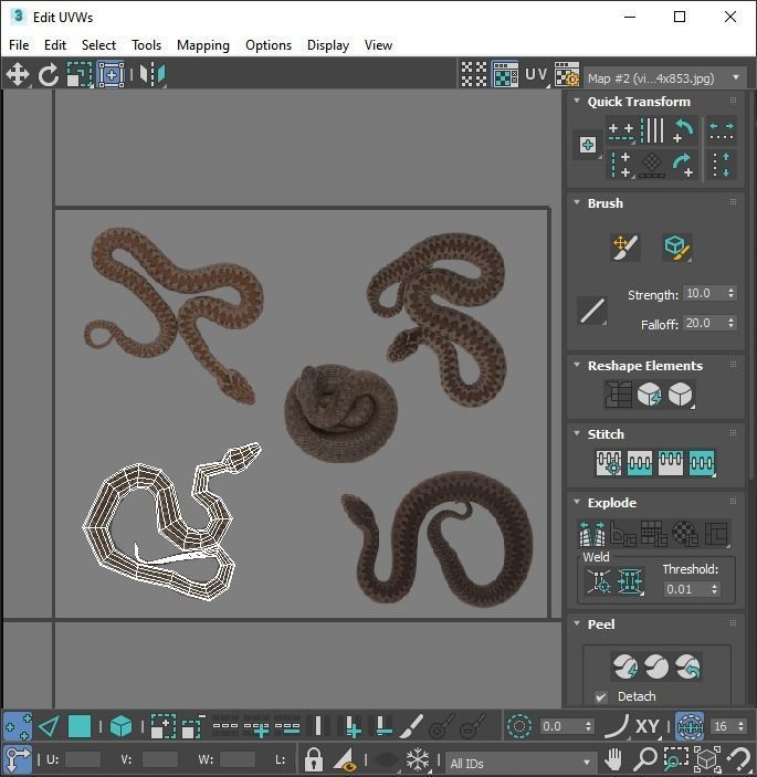 Snakes Set 3D model_37